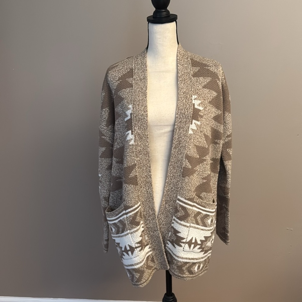Lucky Brand cardigan. Southwest pattern. Size M. like new.